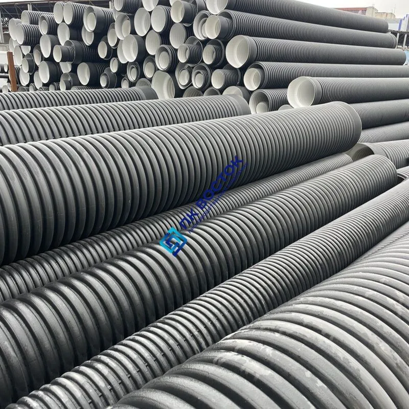 Труба пэ канализационная 695/600 SN6 гофрированная двухслойная